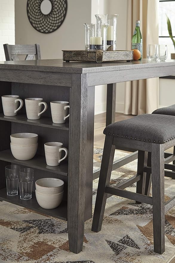 Signature Design by Ashley Caitbrook Rustic 24.4" Counter Height Upholstered - Image 10