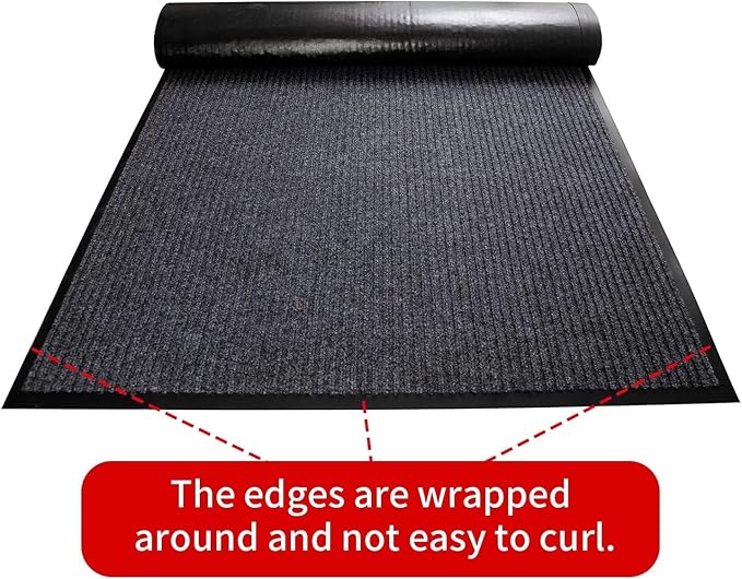 TANYOYO3' X 6' Commercial Grade Door Floor Mat Brush Step Entrance Mat Vinyl - Image 7