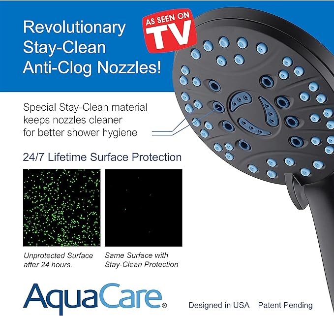 AquaCare High Pressure 8-mode Handheld Shower Head - Image 3