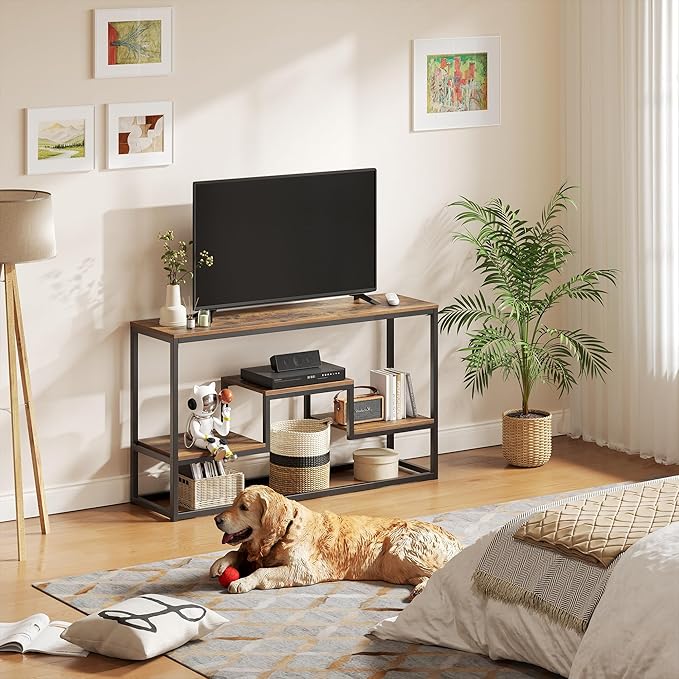 Tall TV Stand for TVs up to 55 Inch, TV Console Table - Image 9