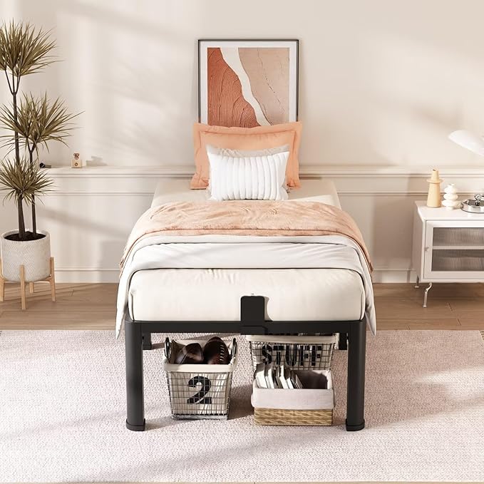 FUIOBYVV 18 Inch Twin Bed Frame - Image 2