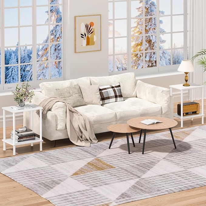 End Table, Small Side Table, 2-Tier Nightstand - Image 7