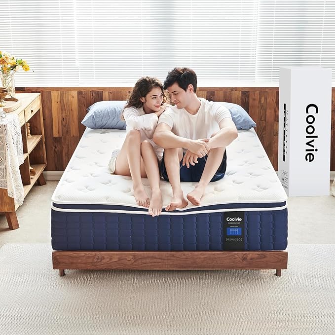 Coolvie Full Size Mattress 14 Inch, Hybrid Full Mattress in a Box, 4 Layer - Image 5