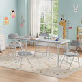 GarveeHome 5-Piece Kids Folding Table and Chairs Set, Toddlers Children's by GarveeHome