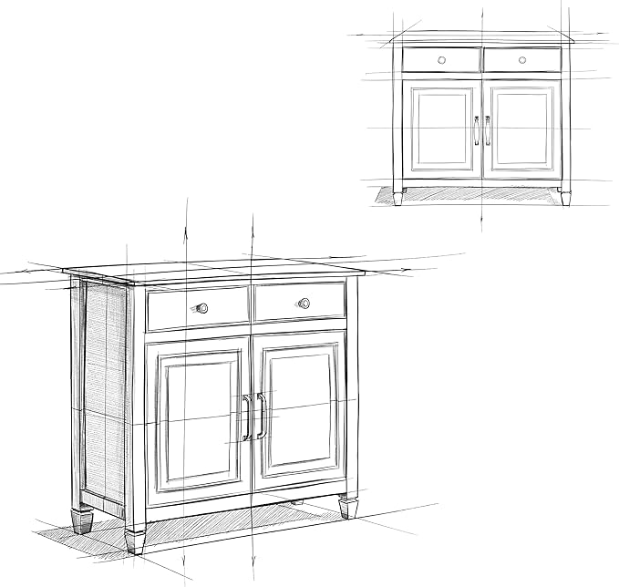 SIMPLIHOME Connaught 40-inch Wide Solid Wood Storage Cabinet in Farmhouse Grey - Image 3