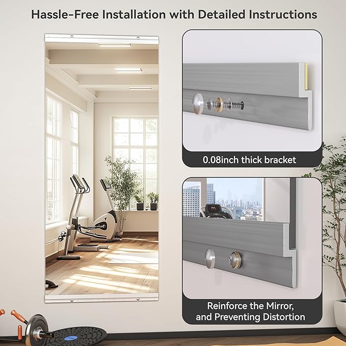 Hasipu Home Gym Mirror 55" L x 24" W - Image 7
