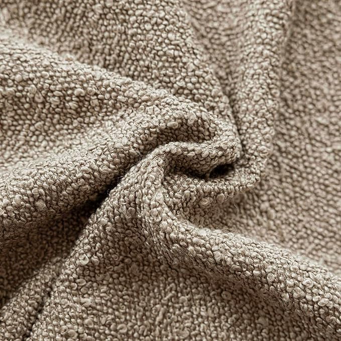 Foindtower Pack of 2 Textured Boucle Throw Pillow Covers Accent Solid Pillow - Image 3