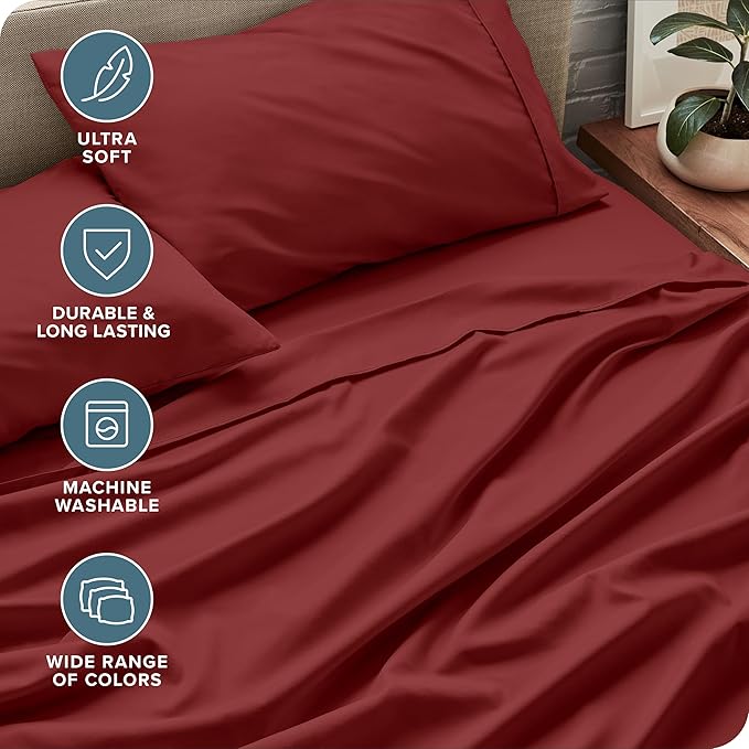 Bare Home Split Head Flex King Sheet Set - Image 5