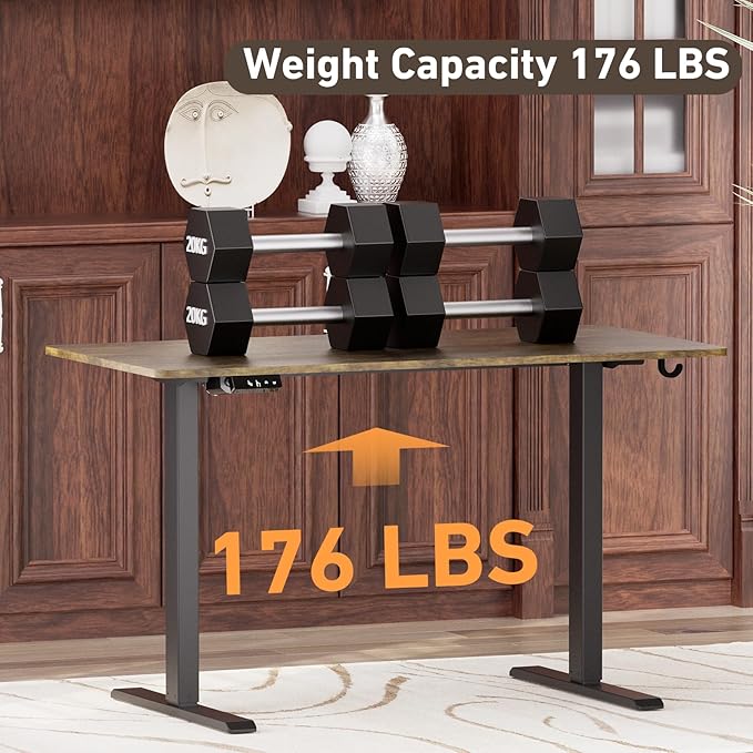Ywin Electric Height Adjustable Standing Desk, 63 x 24 inches Sit Stand Desk - Image 7