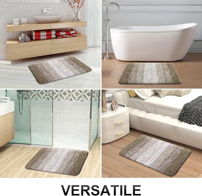 OLANLY Bathroom Rugs Mat 24x16, Extra Soft Absorbent Microfiber Bath Rugs - Image 7
