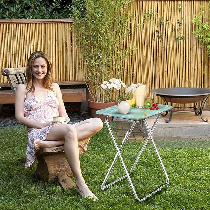 Garden 4 you Folding TV Tray Table, TV Dinner Table - Image 4