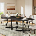 Tribesigns Square Dining Table for 6, 31.5" Industrial Dinner Table by Tribesigns