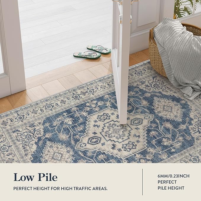 Lahome Oriental Hallway Runner Rug Non Slip, 2.5x8 Kitchen Washable Runner Soft - Image 5