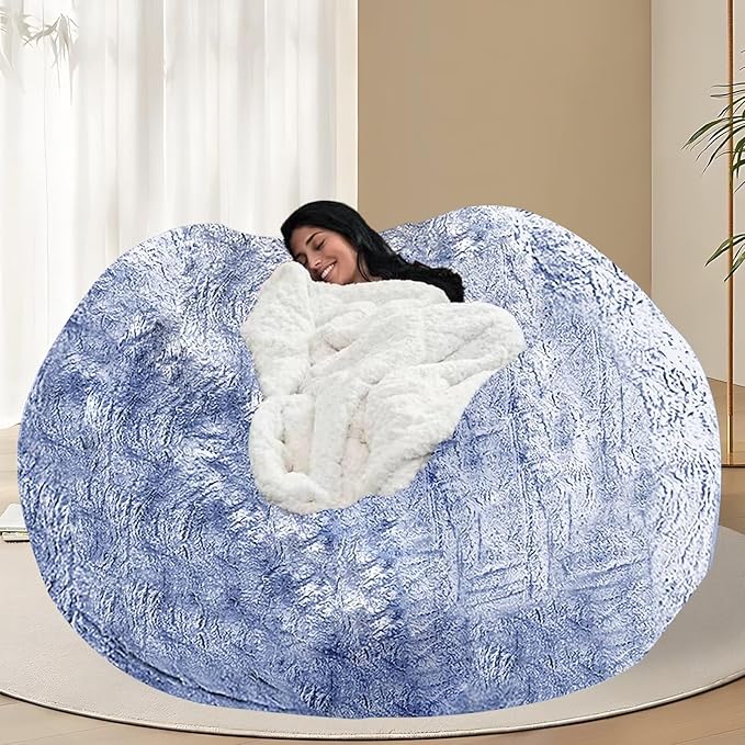 BCU 6FT Bean Bag Chair for Adults and Kids Without Filler Giant Stuffed Animal by BCU