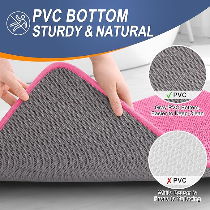 OLANLY Thick Memory Foam Bath Mat Rug 30x20, Extra Soft Absorbent Bathroom Rug - Image 4