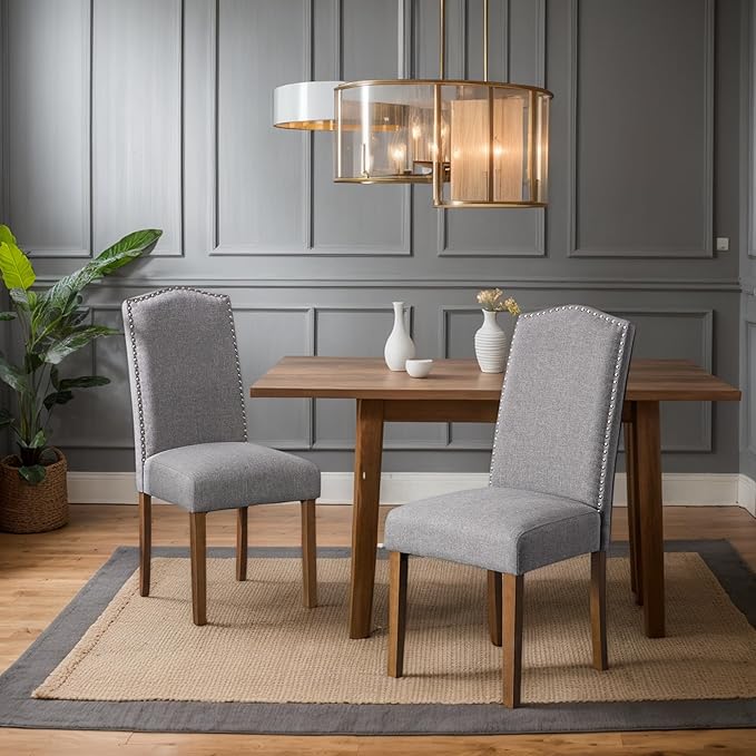 Stylish Upholstered Parsons Dining Chair - Image 2