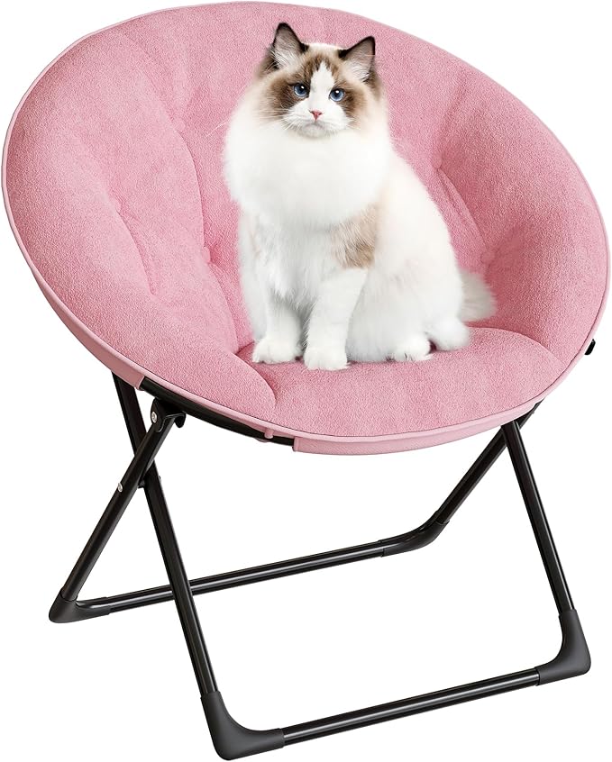 Saucer Chair with Faux Fur Cover by GarveeHome