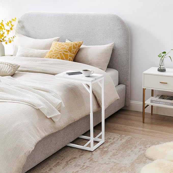 C-Shaped End Table, Small Sofa Table - Image 3