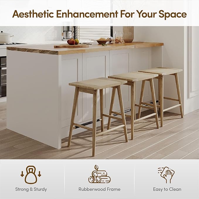 Thor Wicker Counter Height Wooden Counter Stool - Image 8