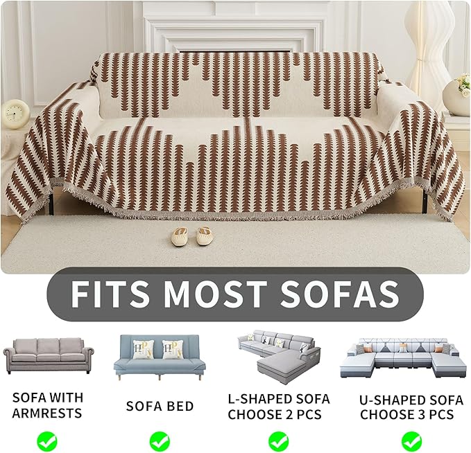 HAOMAIJIA Boho Sofa Covers Couch Covers - Image 5