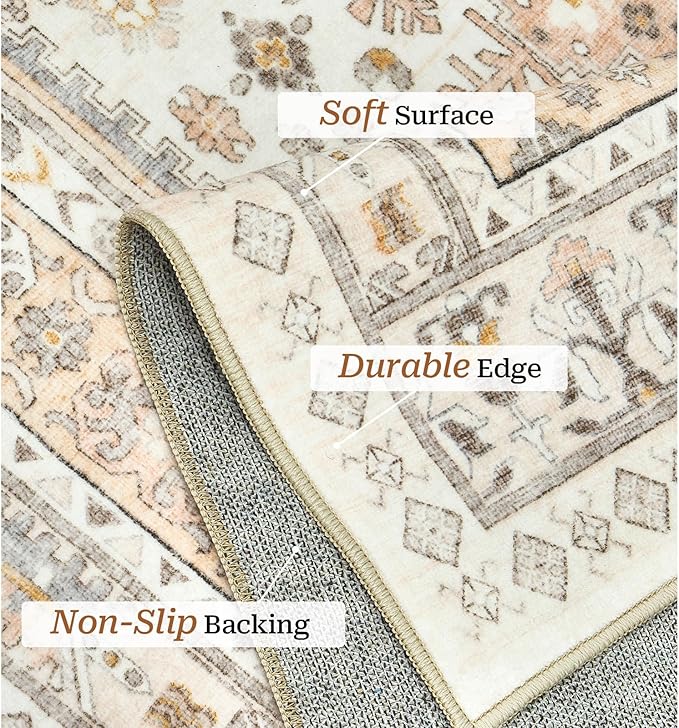 zesthome 6x9 Area Rug, Super Soft Washable Rugs - Image 4
