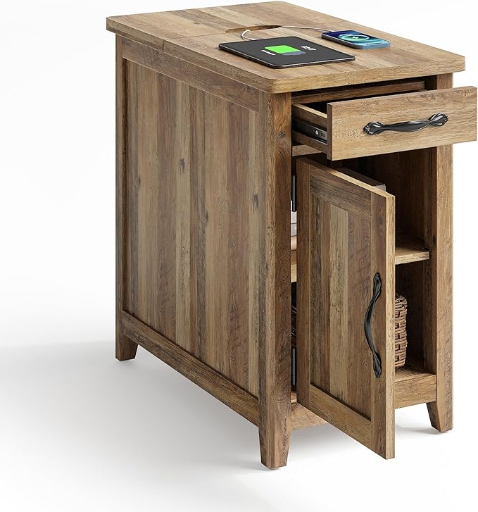 LINSY HOME Farmhouse End Table by LINSYHOME