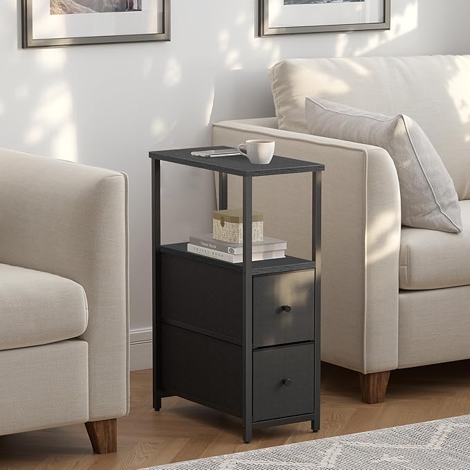 TUTOTAK Small Narrow End Table, Side Table, Nightstand - Image 6