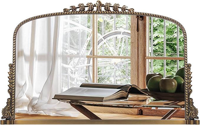 36"x23" Vintage Baroque Mirror - Image 6
