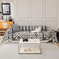 HANDONTIME Reversible Sofa Cover Boho Geometric Couch Cover by HANDONTIME