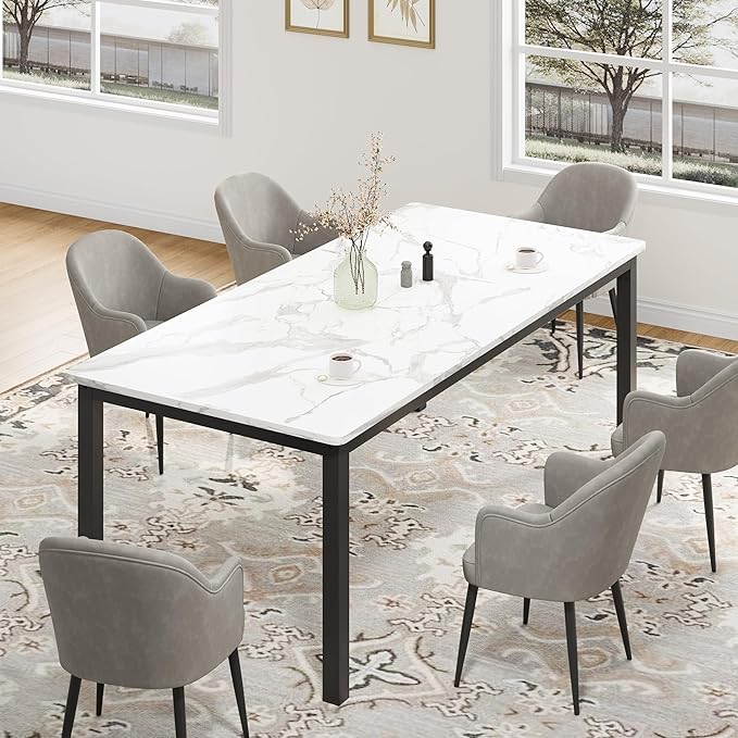 GarveeHome 78.7in Industrial Dining Table by GarveeHome