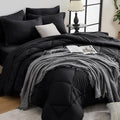 HEVUMYI Black Oversized Queen Comforter Set by HEVUMYI