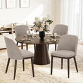 COLAMY Upholstered Dining Chairs Set of 4, Modern Kitchen Chairs by COLAMYINC