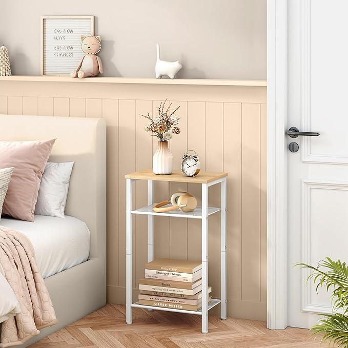 Hoctieon 3 Tier End Table, Telephone Table, Narrow Side Table - Image 4