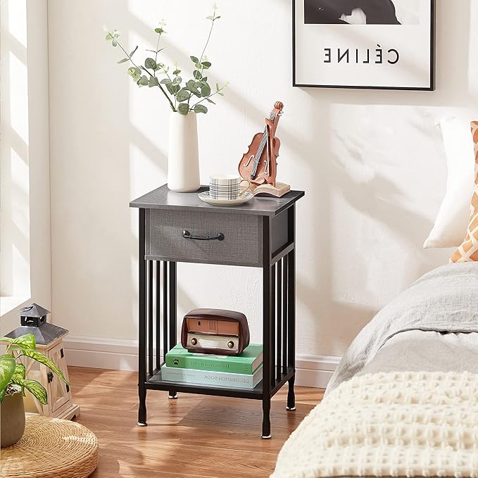 VECELO Nightstands, Industrial Side Table/End Tables - Image 6