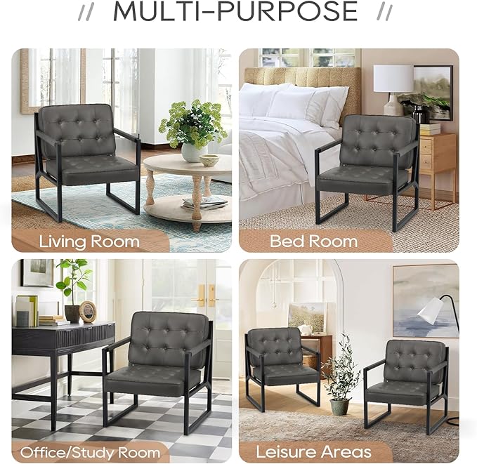 COLAMY Modern Accent Chair, Accent Arm Chair - Image 6