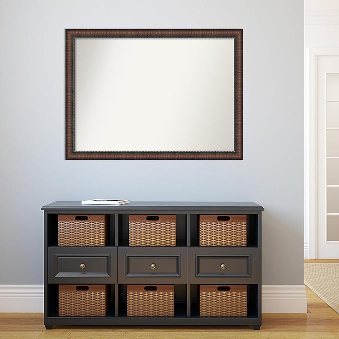 Amanti Art White Bathroom Mirror - Image 5
