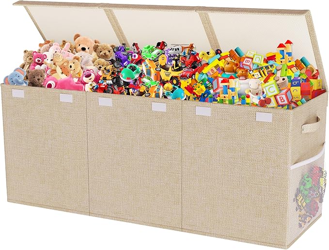 Extra Large Toy Box, Collapsible Sturdy Kids Toy Chest - Image 8