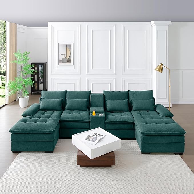130" U-Shaped Sectional Sofa - Image 3