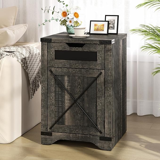 Farmhouse End Table Set of 2 - Image 7