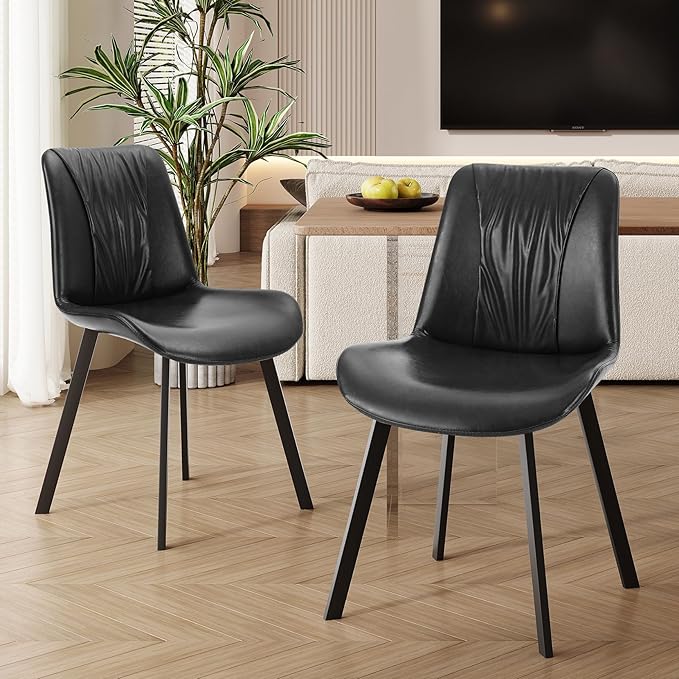 Upholstered Dining Chairs Set of 2, Modern Kitchen & Dining Room Chairs by WelzonaDirect