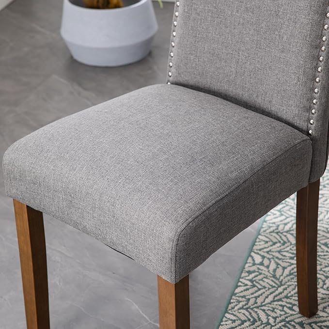 Stylish Upholstered Parsons Dining Chair - Image 9