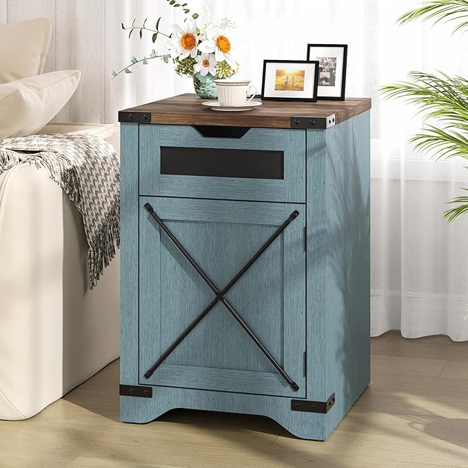 Farmhouse End Table Set of 2 - Image 7