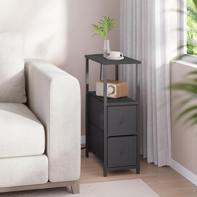 TUTOTAK Small Narrow LED End Table - Image 5
