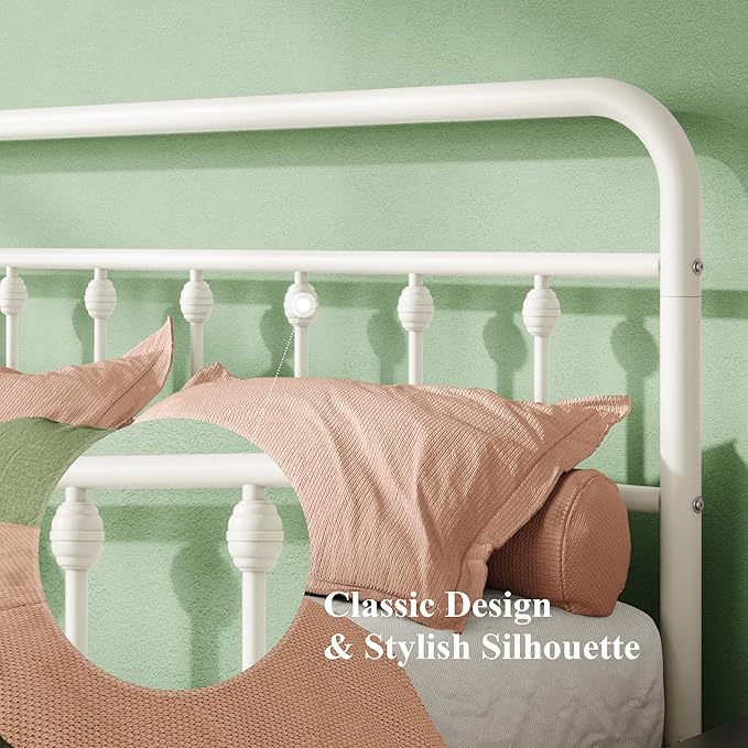 Allewie 14 Inches Queen Size Metal Platform Bed Frame - Image 4