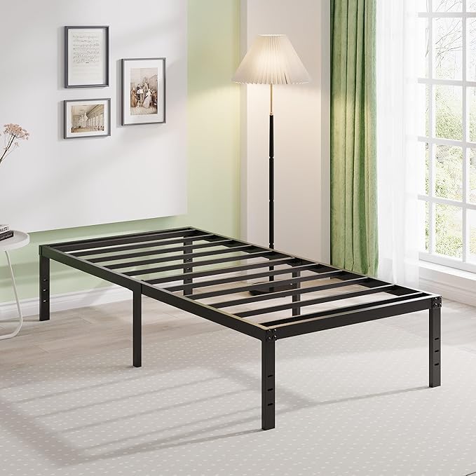 EMODA 16 Inch Heavy Duty Twin Bed Frame, Metal Platform Bed Frames No Box - Image 8