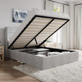 SHA CERLIN Queen Size Lift Up Storage Bed/Modern Wingback Headboard/Upholstered by SHACERLIN
