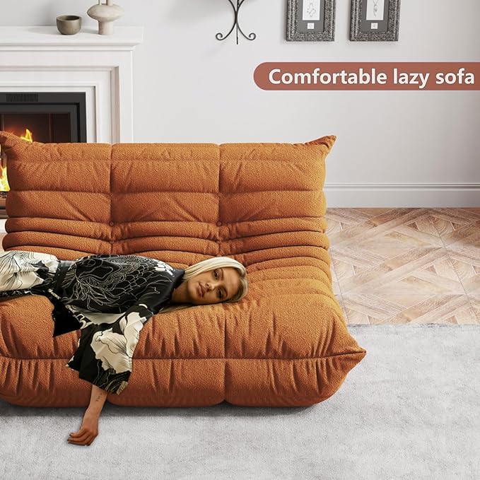 Bean Bag Chairs for Adults, Memory Foam Couch Loveseat Sofa Chair, Soft Teddy - Image 7