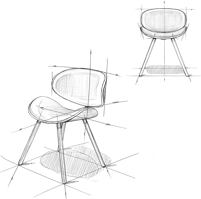 SIMPLIHOME Marana Dining Chair in Distressed Slate Grey Vegan Leather, 20.7 x - Image 13
