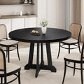 GarveeHome Round Dining Table for 4, Kitchen Dining Room Circle Dinner Pedestal by GarveeHome