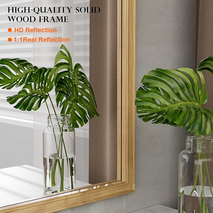 WallBeyond Wood Bathroom Mirrors - Image 5